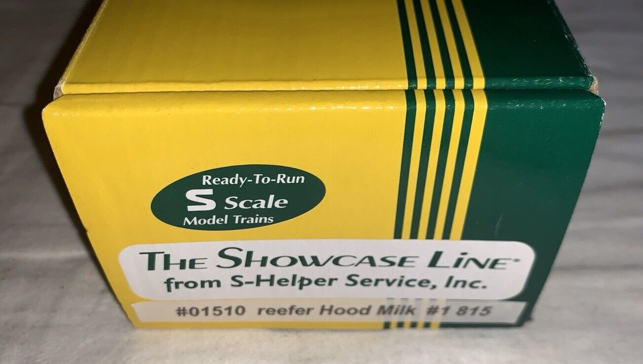 🚂 S Gauge S-Helper Service #01510 Hood Milk #1 Billboard Reefer 815 C-7 In OB