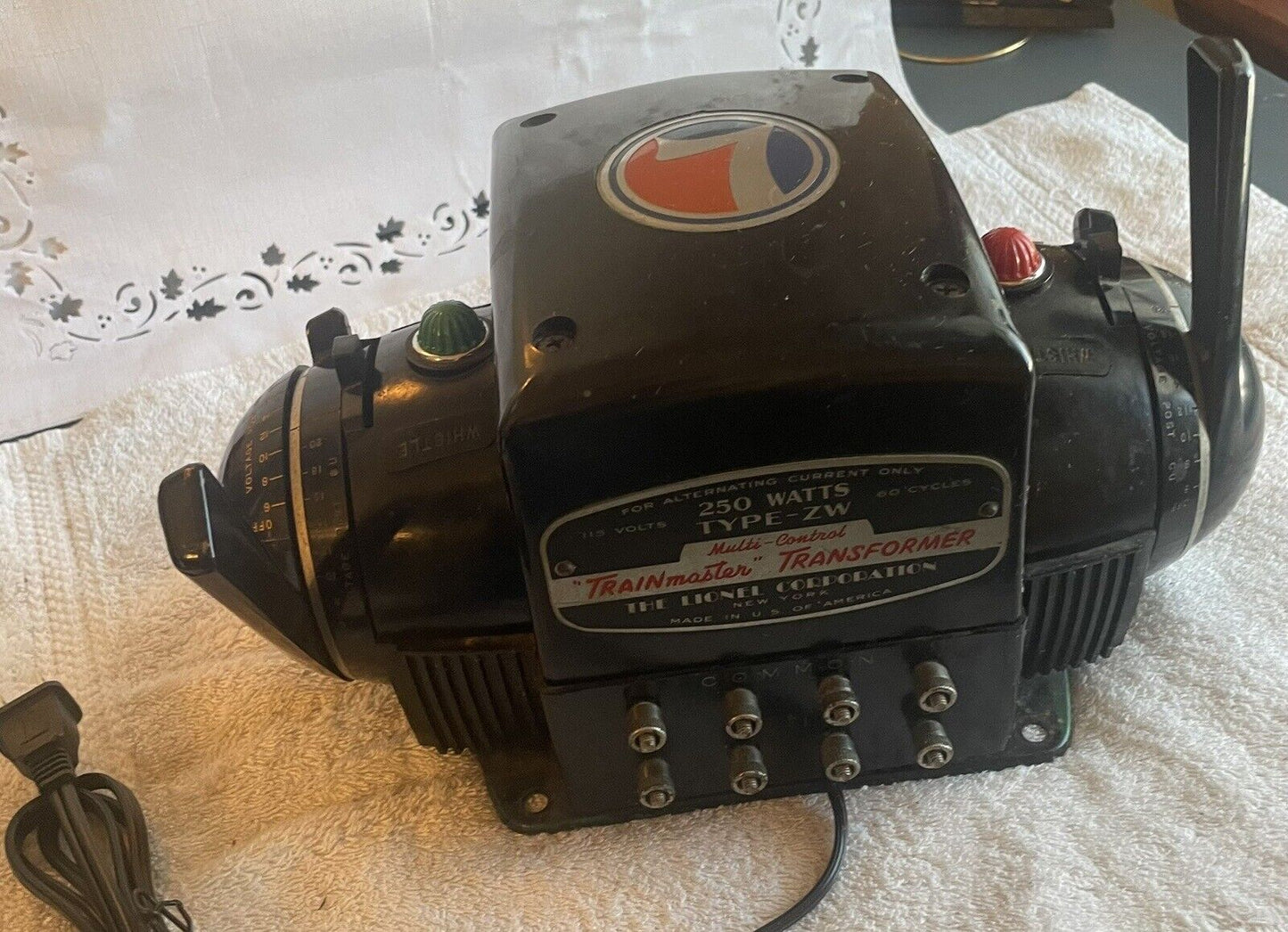 🚂 Lionel 250 watt ZW Transformer NEW ROLLERS & CORD