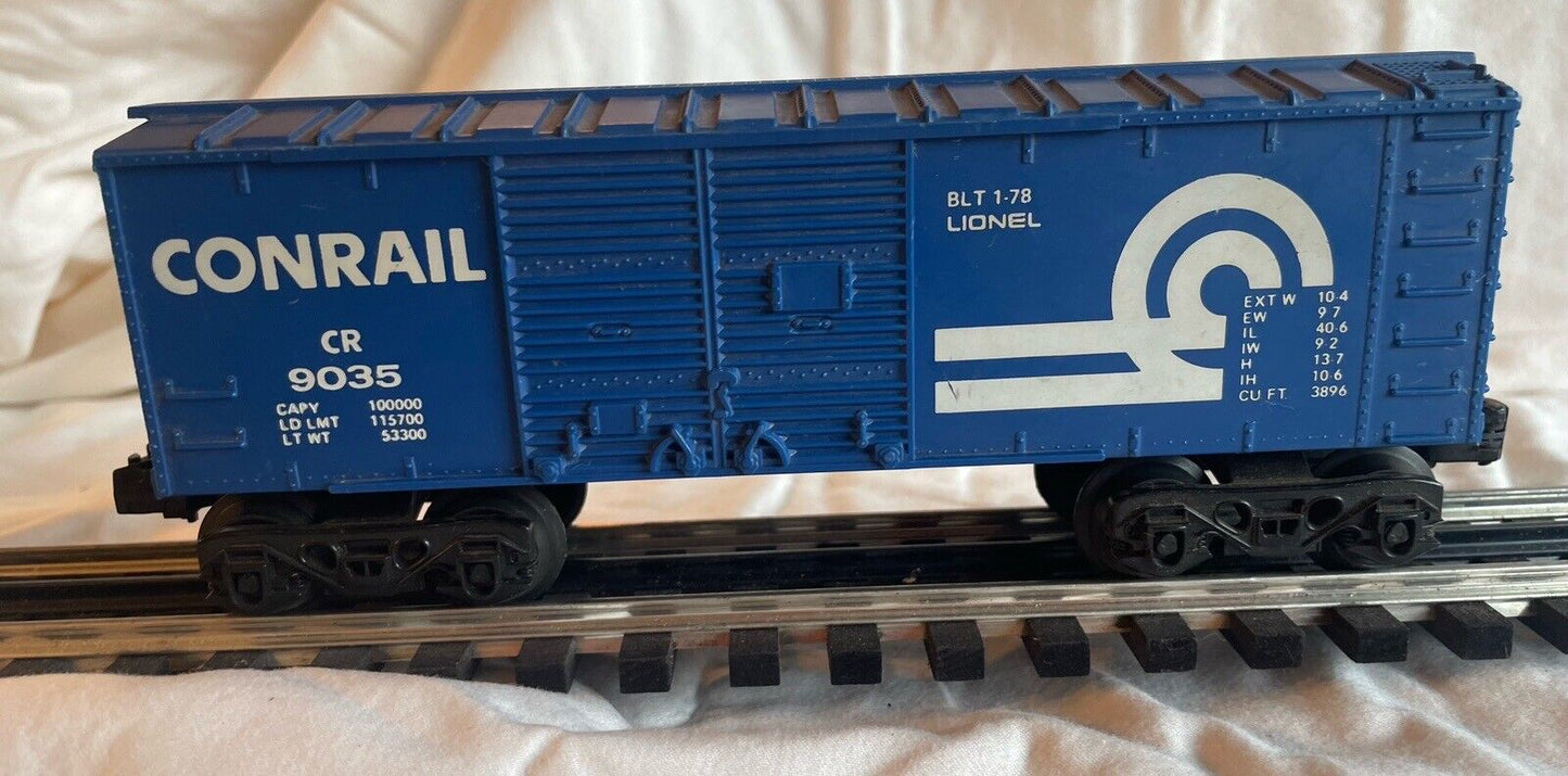 π Lionel O Gauge 9035 Conrail Boxcar C-6 Very Good Condition