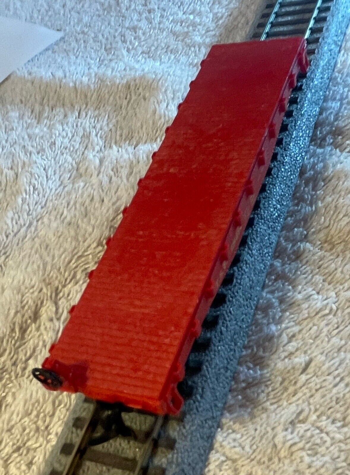 HO Scale AHM ROCO ATSF Flat Car #28414 C-7 Excellent Condition