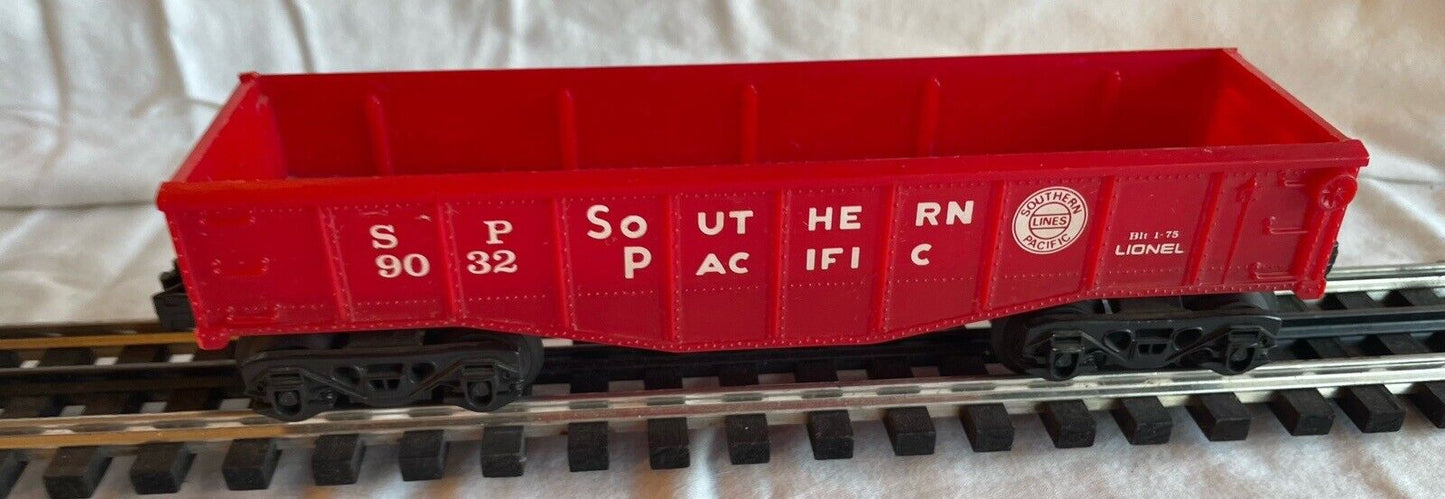 π Lionel O Gauge 9032 SP Southern Pacific Gondola C-6 Very Good Condition