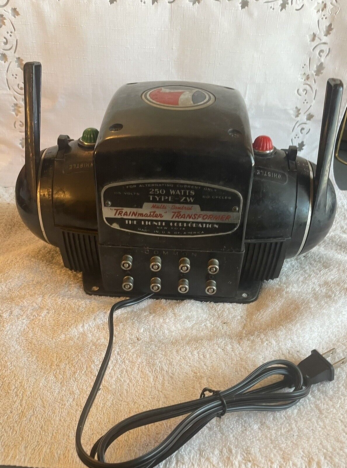 🚂 Lionel 250 watt ZW Transformer NEW ROLLERS & CORD