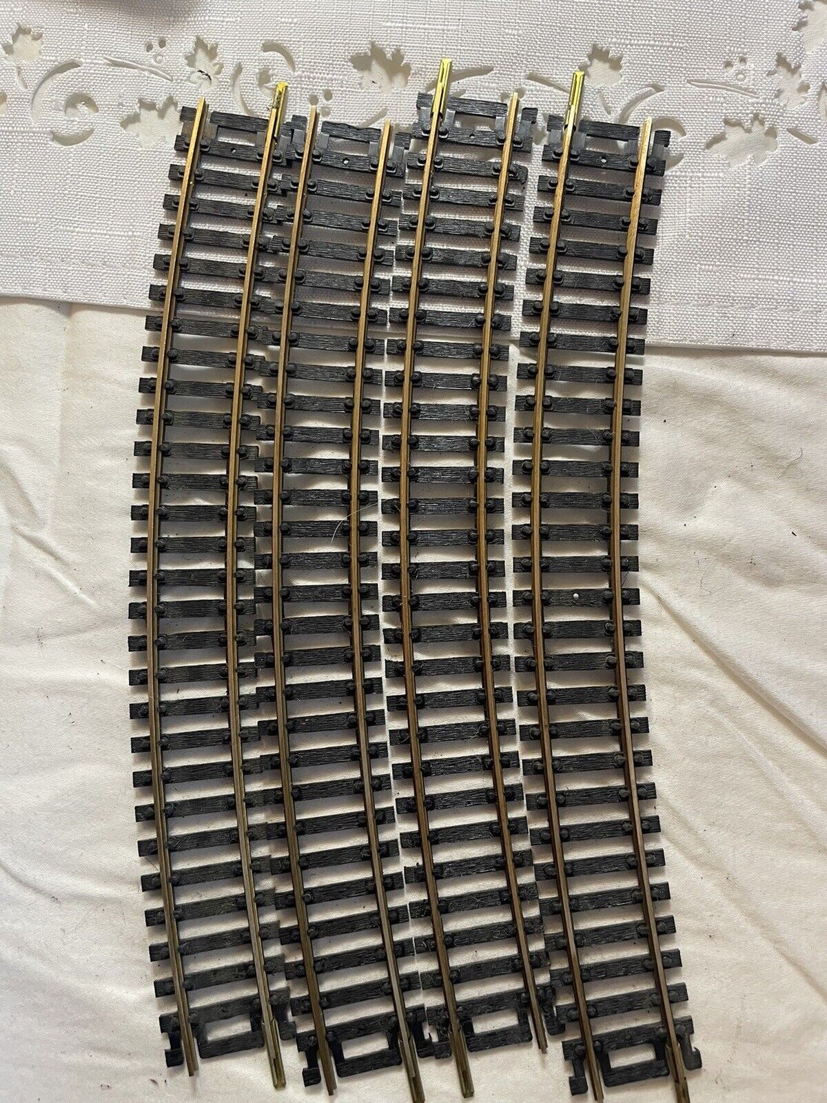 Atlas HO 22R Curved Snap Brass Track 4 piece LOT