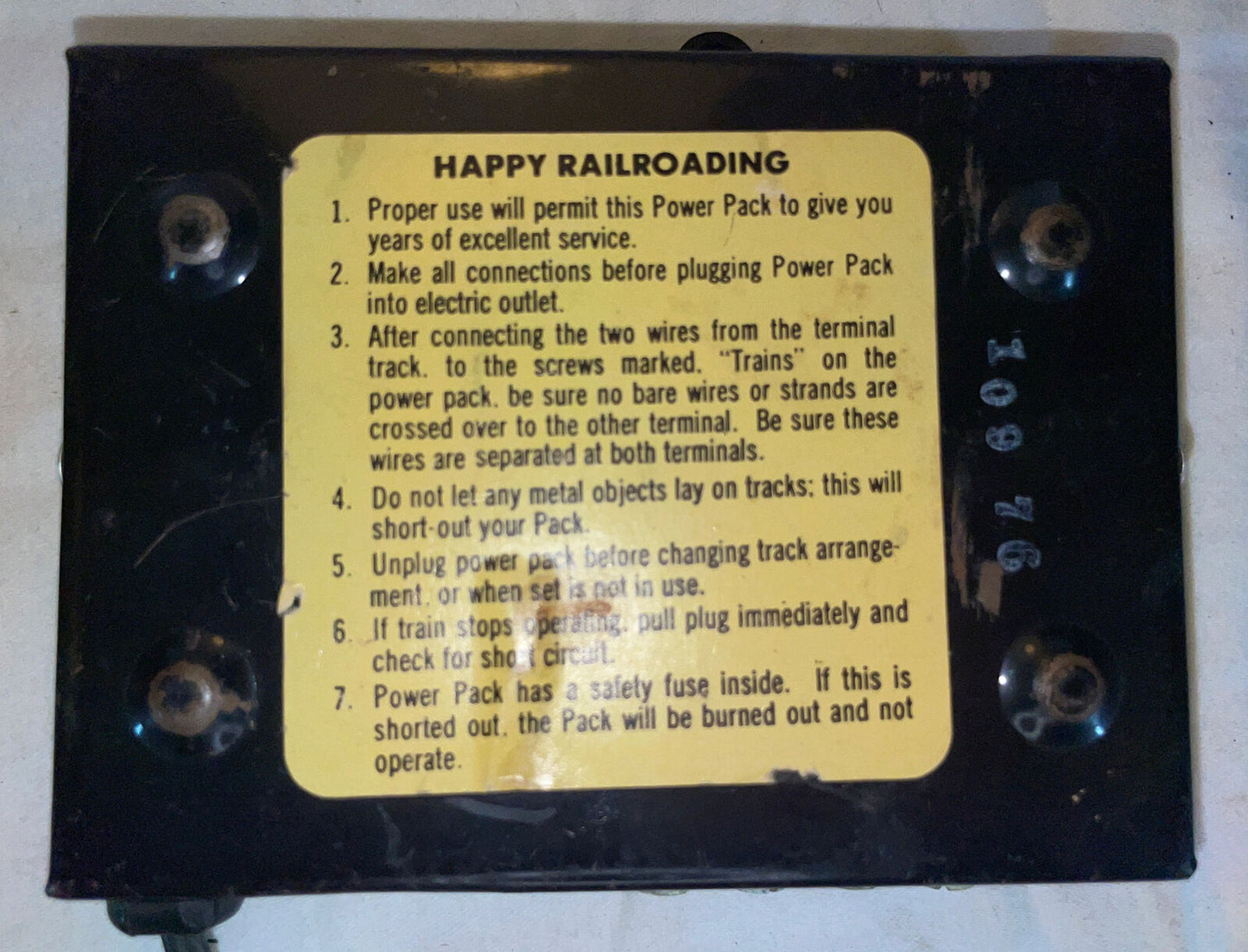 🚂 AHM Model 70209 HO/N Transformer. TESTED! Works Great!! C-6 Very Good!!