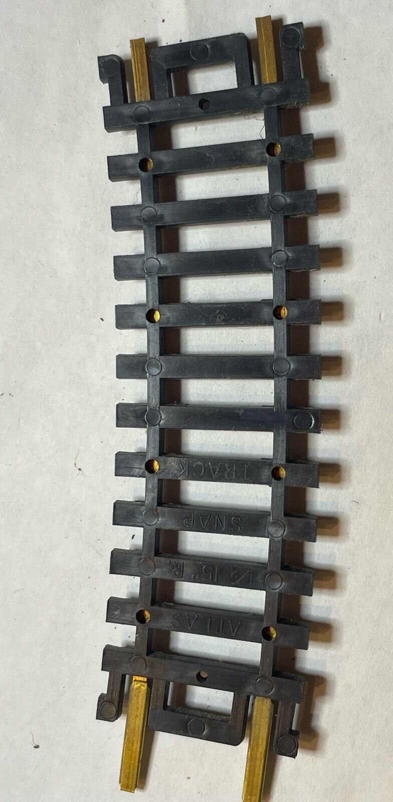 HO Scale Atlas 1/2 15" Radius Curve Brass Snap Track (Sold by the piece) C-6 VG