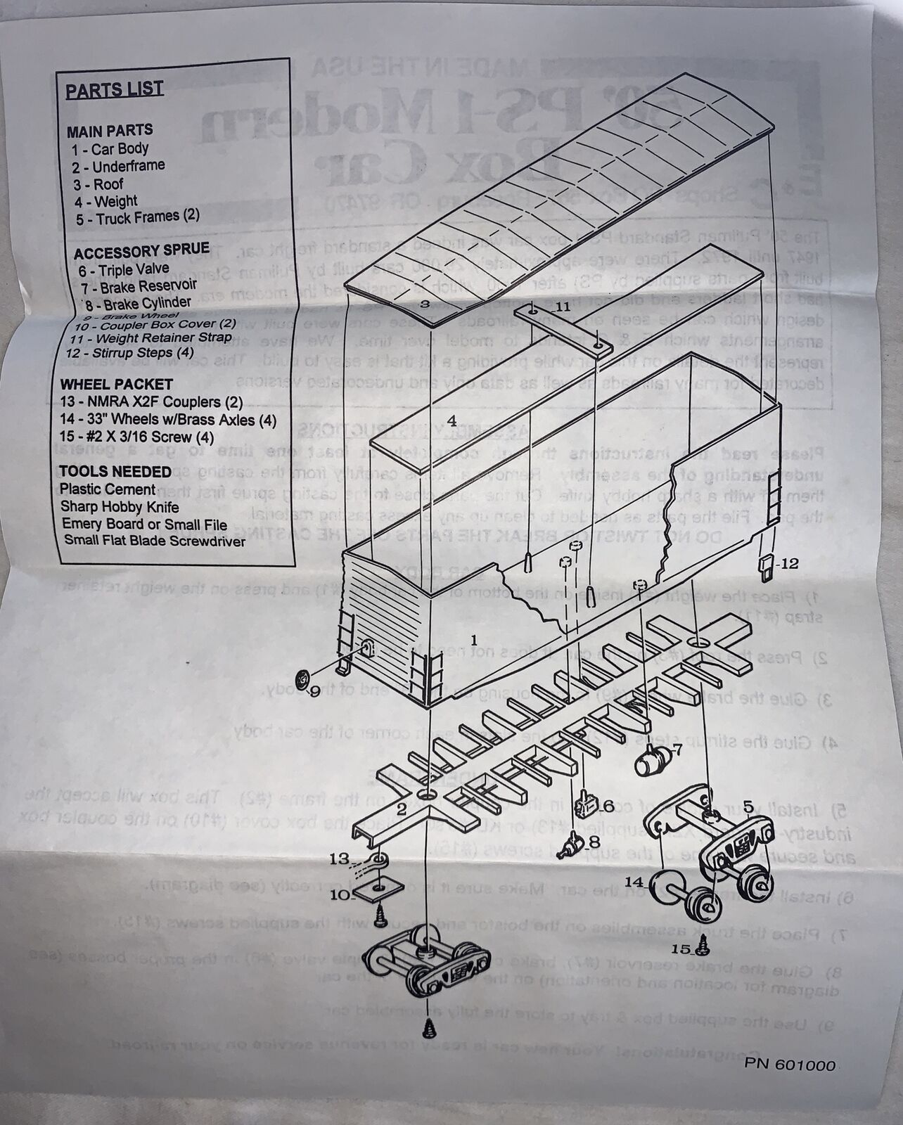 🚂 HO Scale E&C 0206-4 Erie Lackawanna PS-1 Single Door Boxcar #63595 New in Box