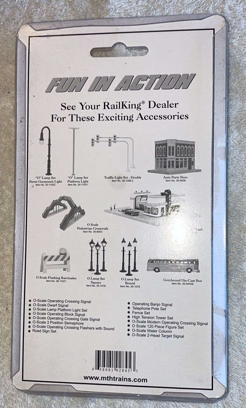 MTH RAILKING O SCALE DIECAST Q LAMP SET Triple Park Light 30-11034
