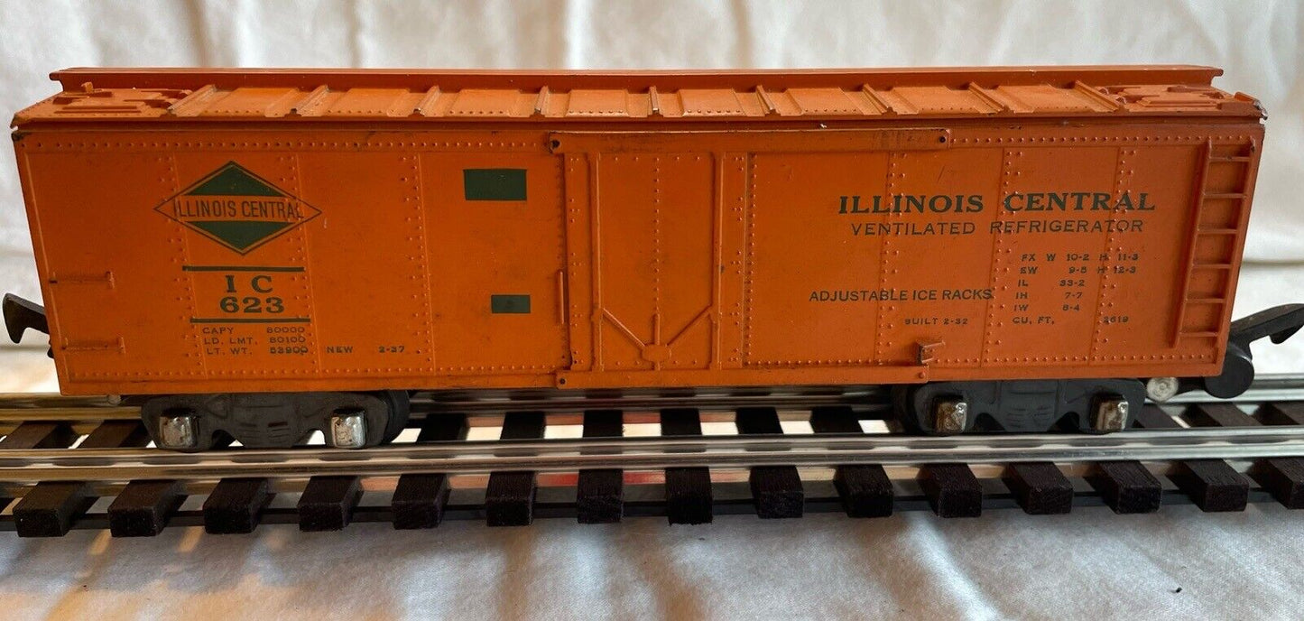 S Gauge American Flyer 623 Illinois Central IC Box Car LC Serviced/Tested! C-6