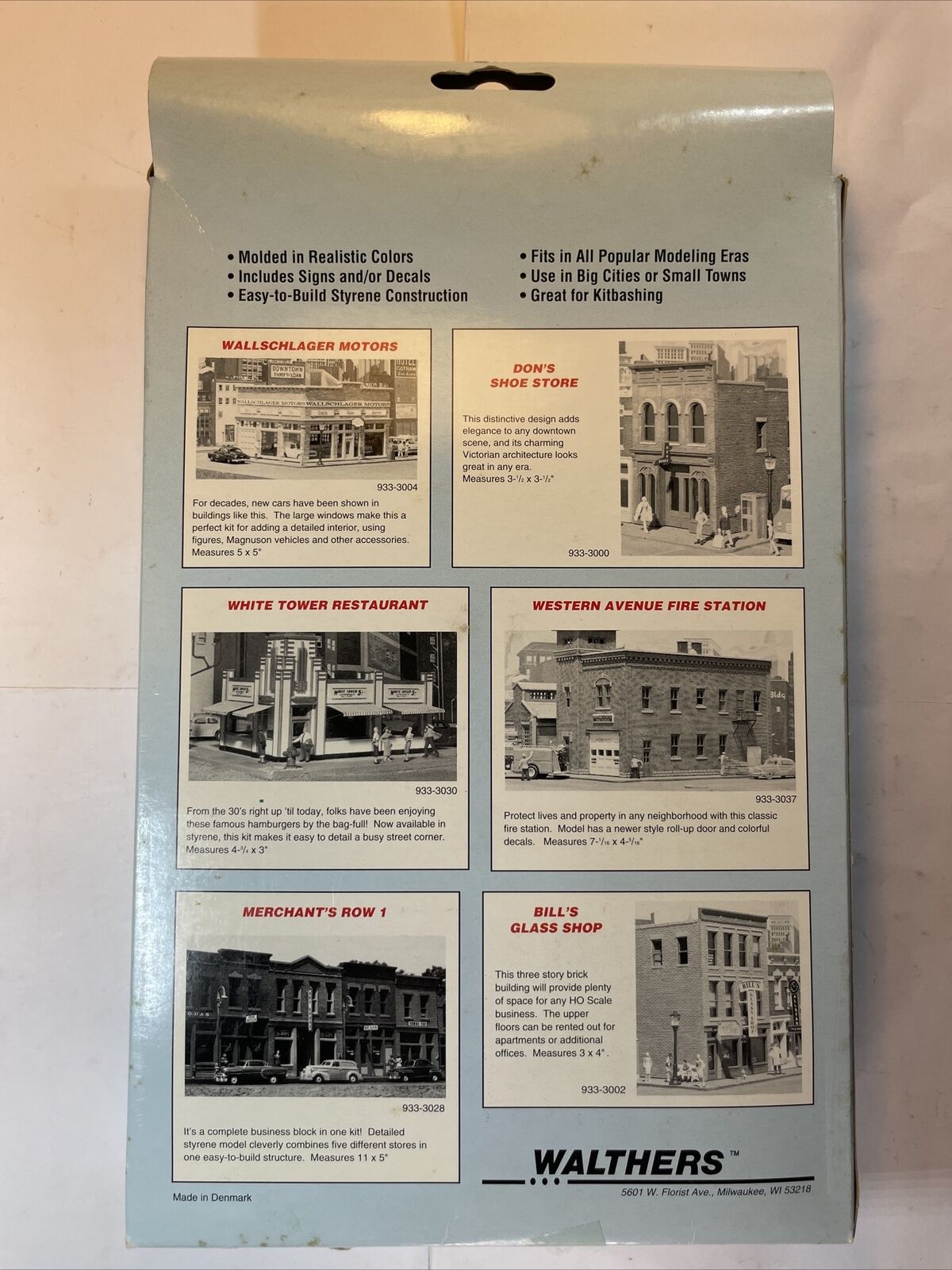 🚂 HO Scale Walthers 933-3033 Neighborhood Food Mart. Brand New In Original Box!