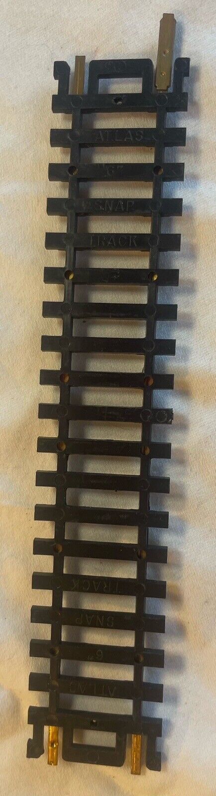 π HO Scale Atlas 6" Brass Straight Snap Track C-6 Very Good. Sold by the piece!