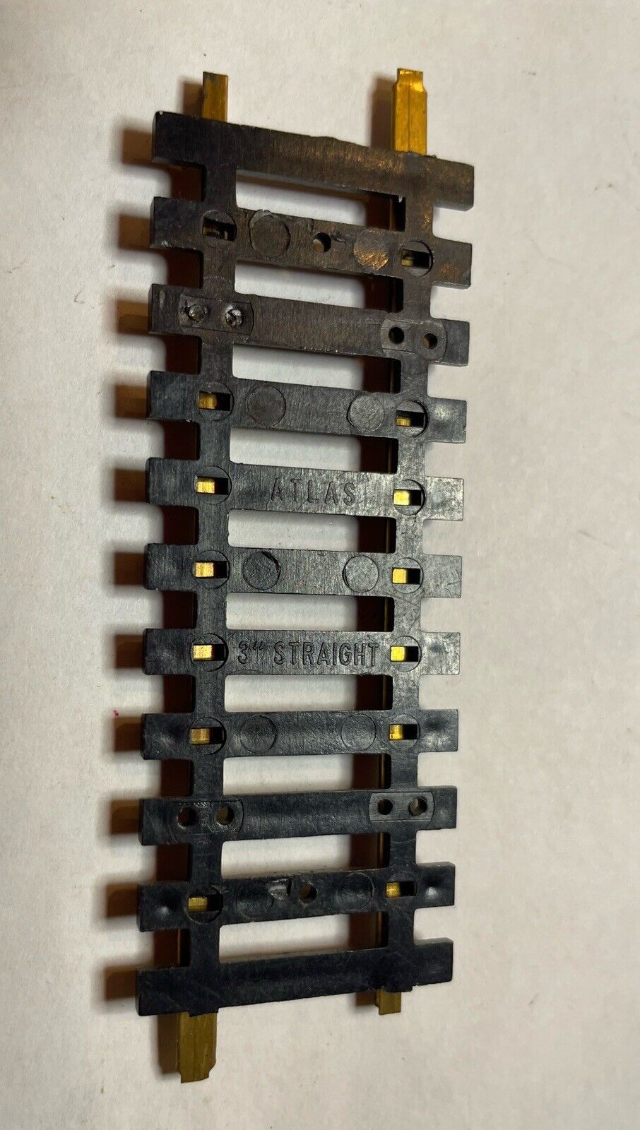 HO Scale Atlas 3" Straight Brass Snap Track (Sold by the piece) C-6 VG
