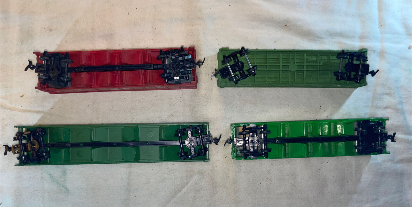🚂 HO Scale TYCO, Mehano & Bachmann. Burlington Northern Hopper & Gondola Cars