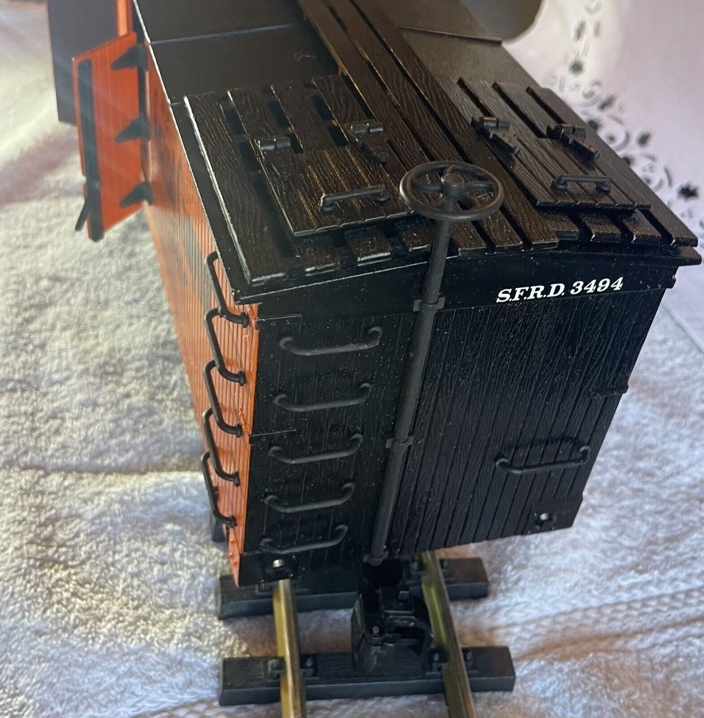 G Gauge Bachmann 93202 Santa Fe #3494 Woodside Reefer. Metal Wheels. C-7 Tested