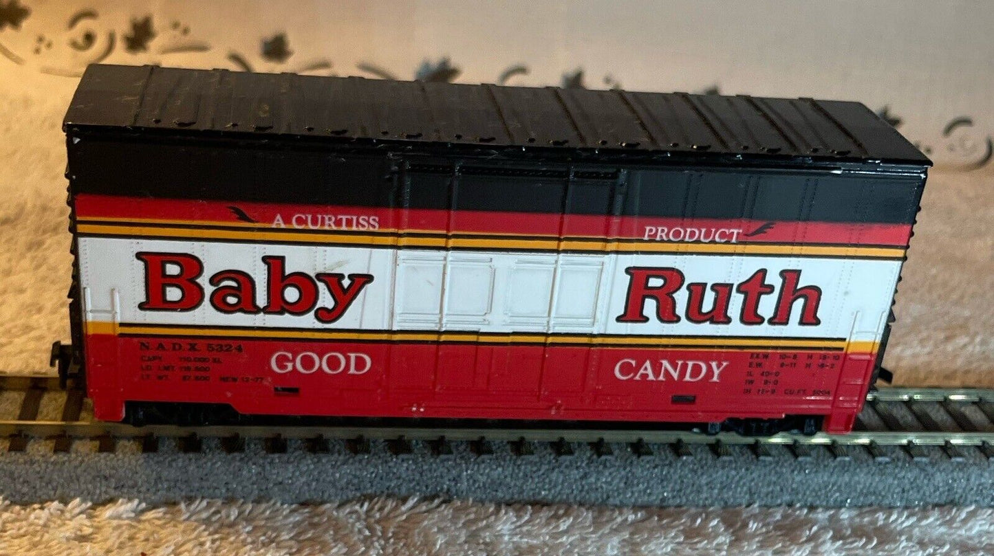HO Scale TYCO 5432 Baby Ruth Box Car. TESTED! C-6 Good Condition