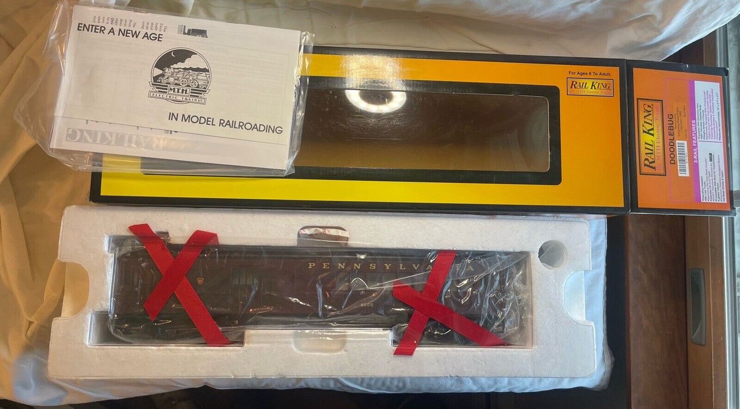 🚂 MTH 30-2158-0 RailKing PRR Pennsylvania Doodlebug Diesel Engine C-10 MINT OB