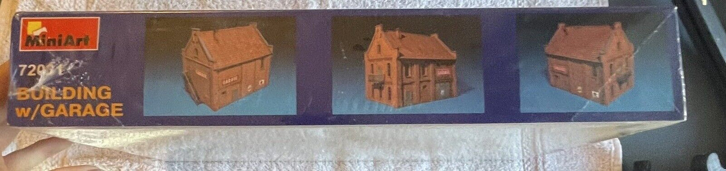 HO Scale MiniArt 72031 Buiding With Garage. Sealed / Brand New in Original Box!