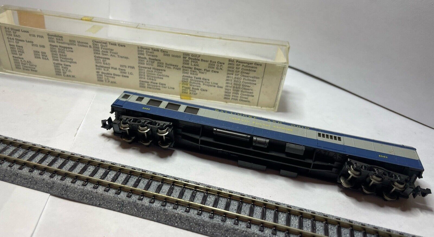 N Scale - Atlas - 2612 - Passenger Car, Heavyweight, Combine - Baltimore & Ohio