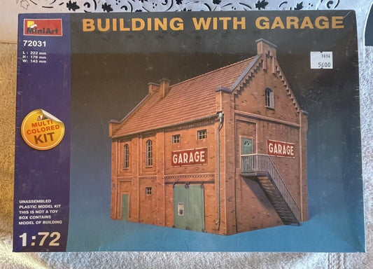 HO Scale MiniArt 72031 Buiding With Garage. Sealed / Brand New in Original Box!