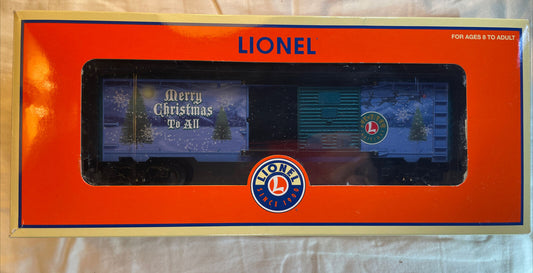 🚂 Lionel 25033 2007 Christmas Boxcar O Gauge. Die-Cast Sprung Trucks! LNIB C-8!