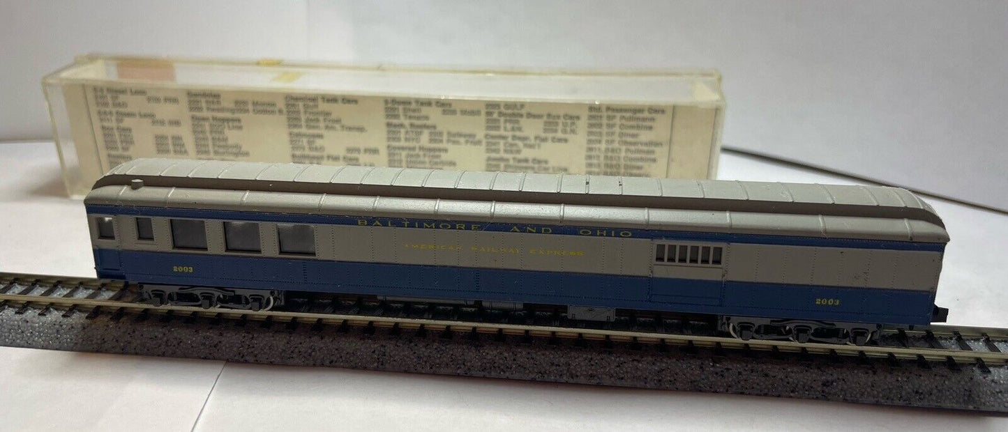 N Scale - Atlas - 2612 - Passenger Car, Heavyweight, Combine - Baltimore & Ohio