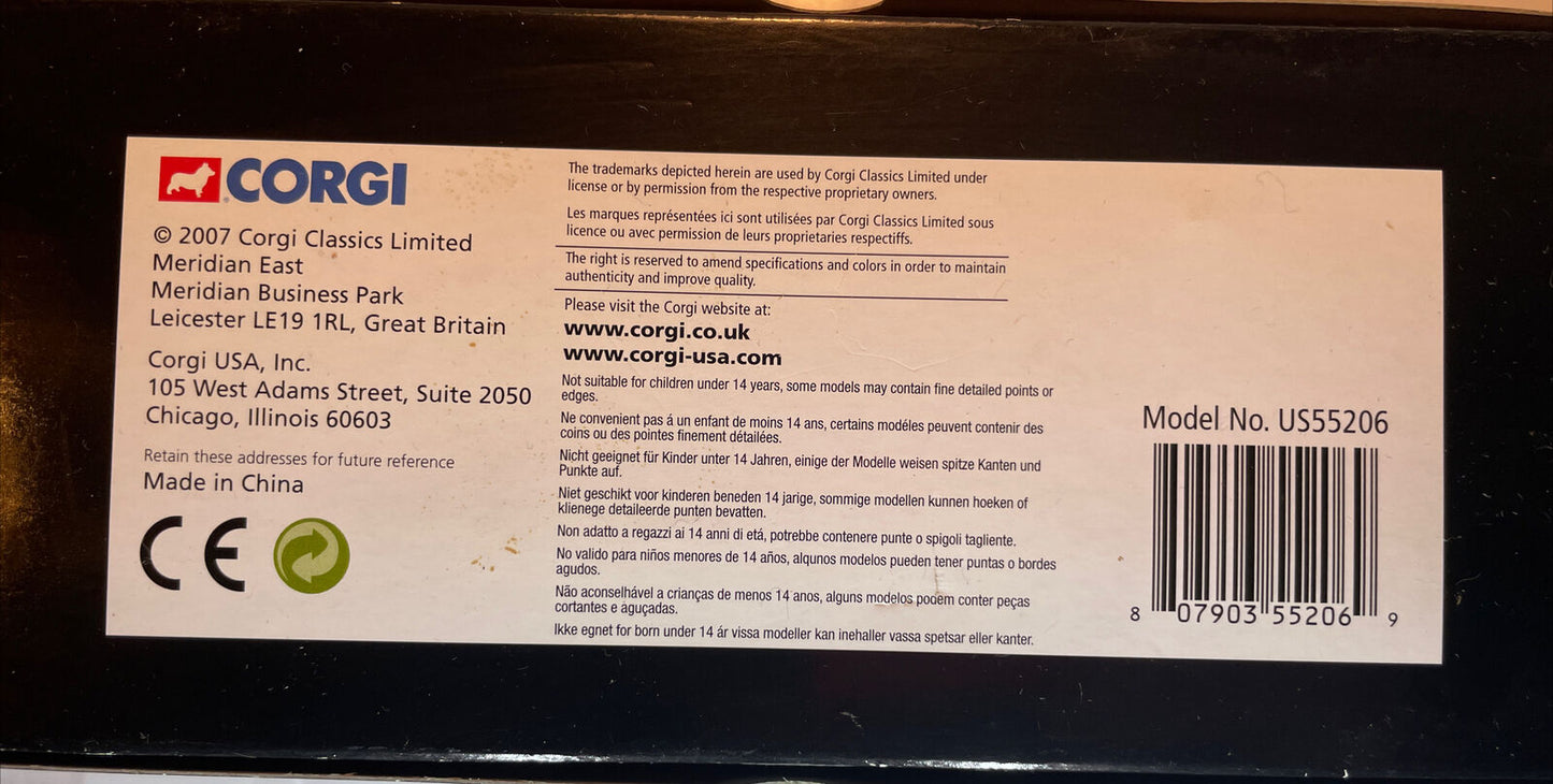 New 1/48 diecast Corgi US55206 Birney Safety Car Chicago IL destination. NIB!!!