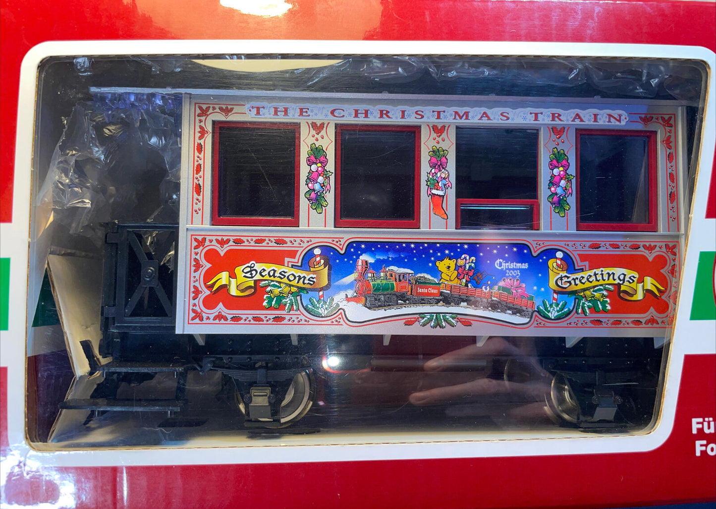 🚂 G Scale LGB 33077 Christmas 2003 Passenger Car. Knuckle Couplers! LNIB!! C-8!