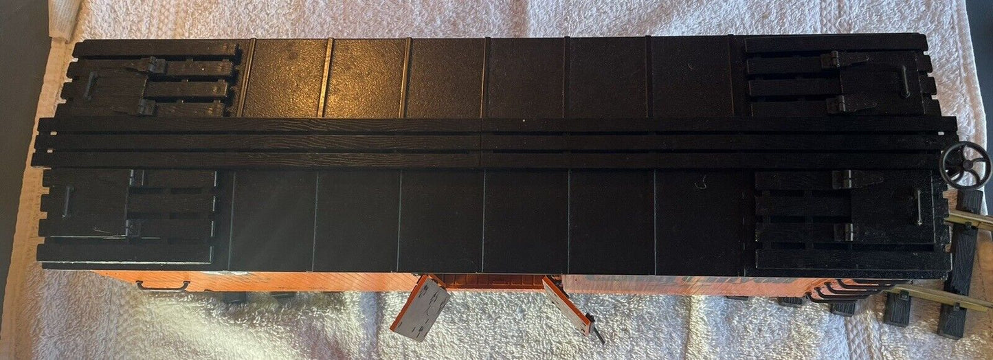 G Gauge Bachmann 93202 Santa Fe #3494 Woodside Reefer. Metal Wheels. C-7 Tested
