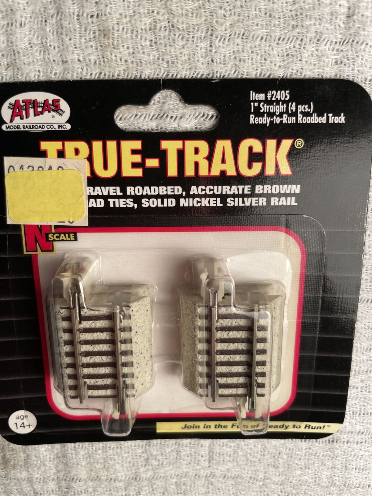 Atlas N Scale ~ New 2022 ~ True Track ~ 1” Straight - 4 Pcs ~ 2405 ~ NIB!
