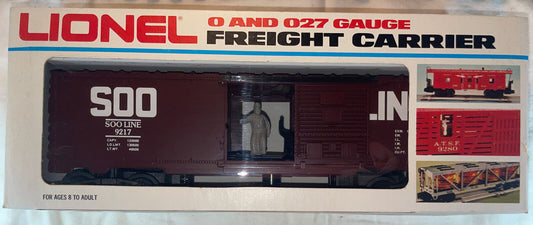 🚂 Lionel O Gauge 6-9217 Soo Line Operating Box Car. Fully Sprung! Brand New C-9