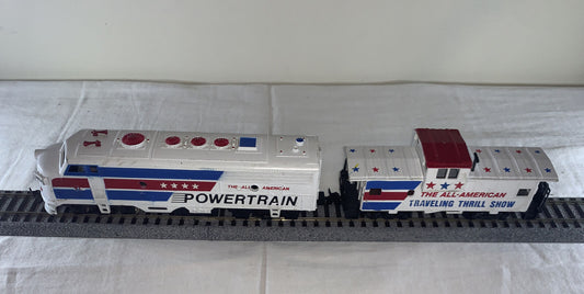 🚂 HO Scale Bachmann All-American Powertrain Locomotive & Caboose C-6 TESTED!!