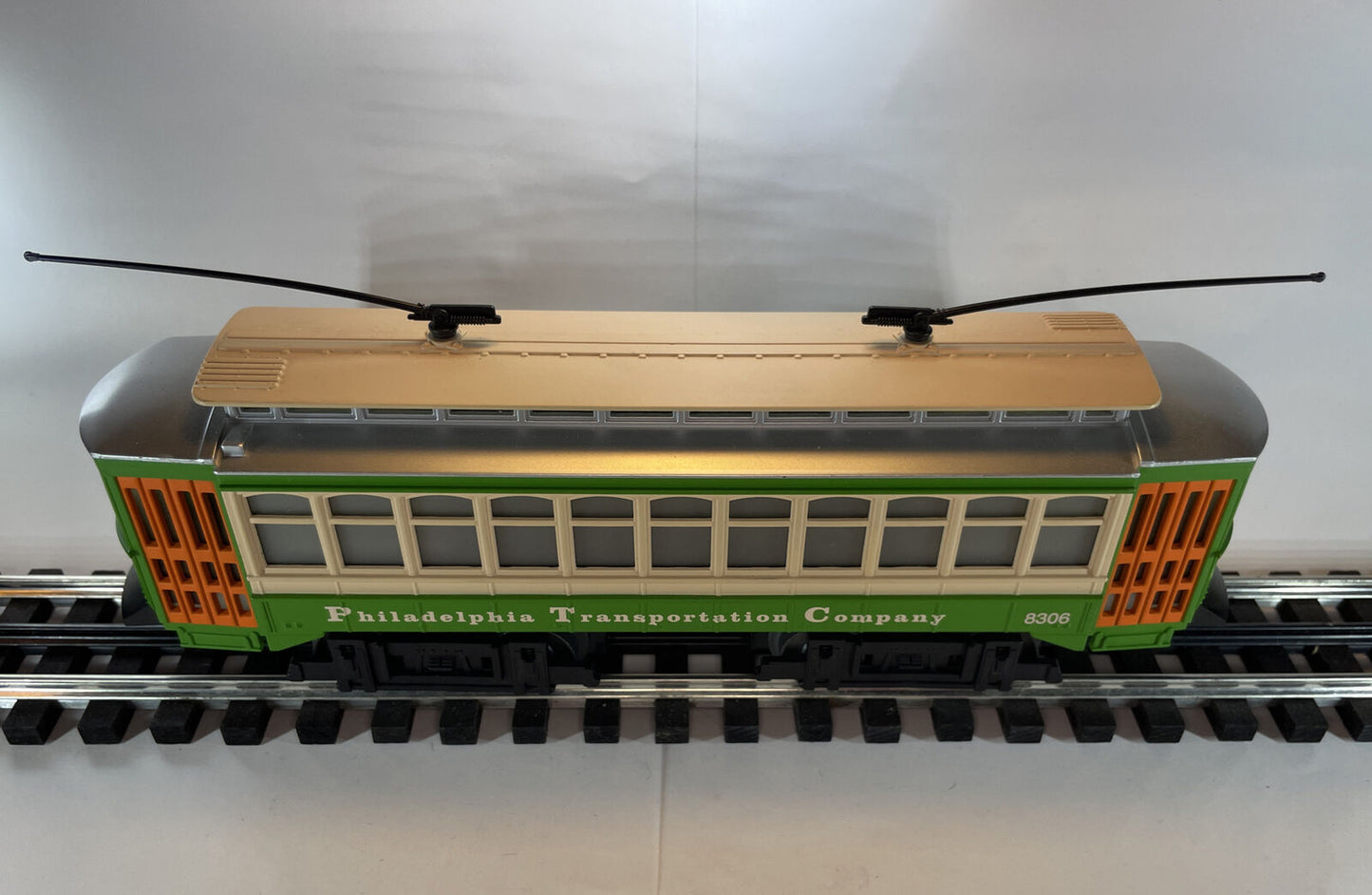 Industrial Rail O Ga Trolley PTC Philadelphia Transportation Co Bump n Go TESTED