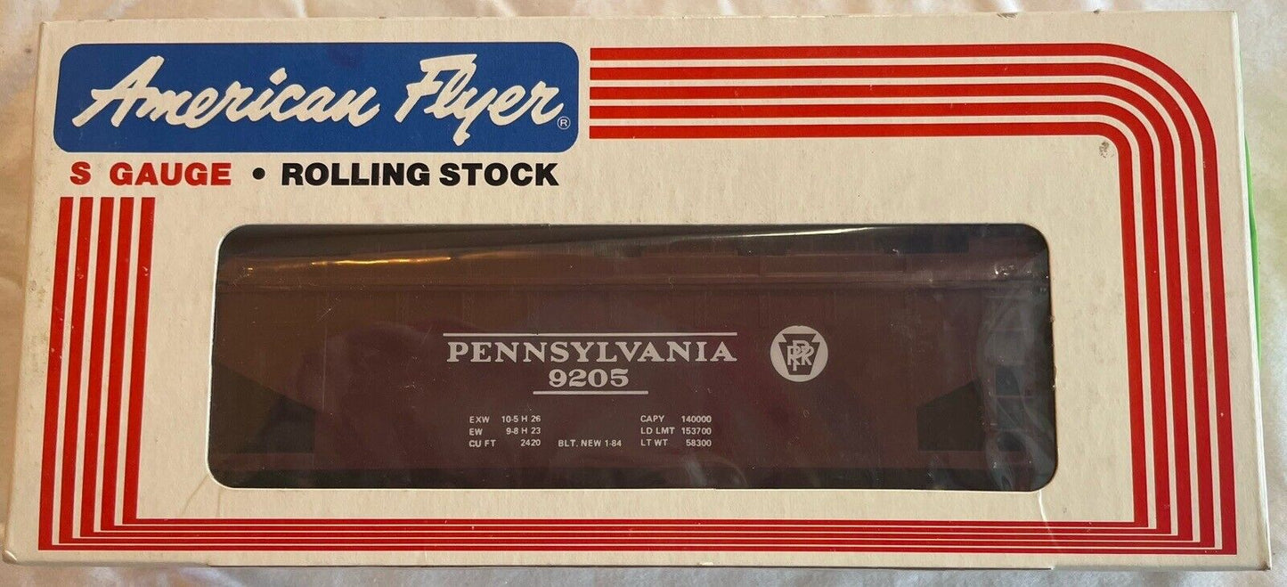 🚂 S Gauge American Flyer 4-9205 Pennyslvania PRR Covered Hopper C-10 MINT in OB