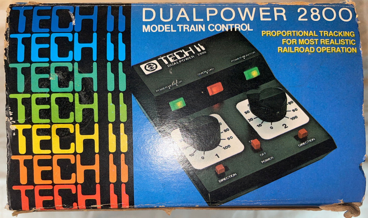 🚂 MRC TECH II Dualpower 2800 HO/N/Z Transformer in OB. TESTED! Works Great! C-7