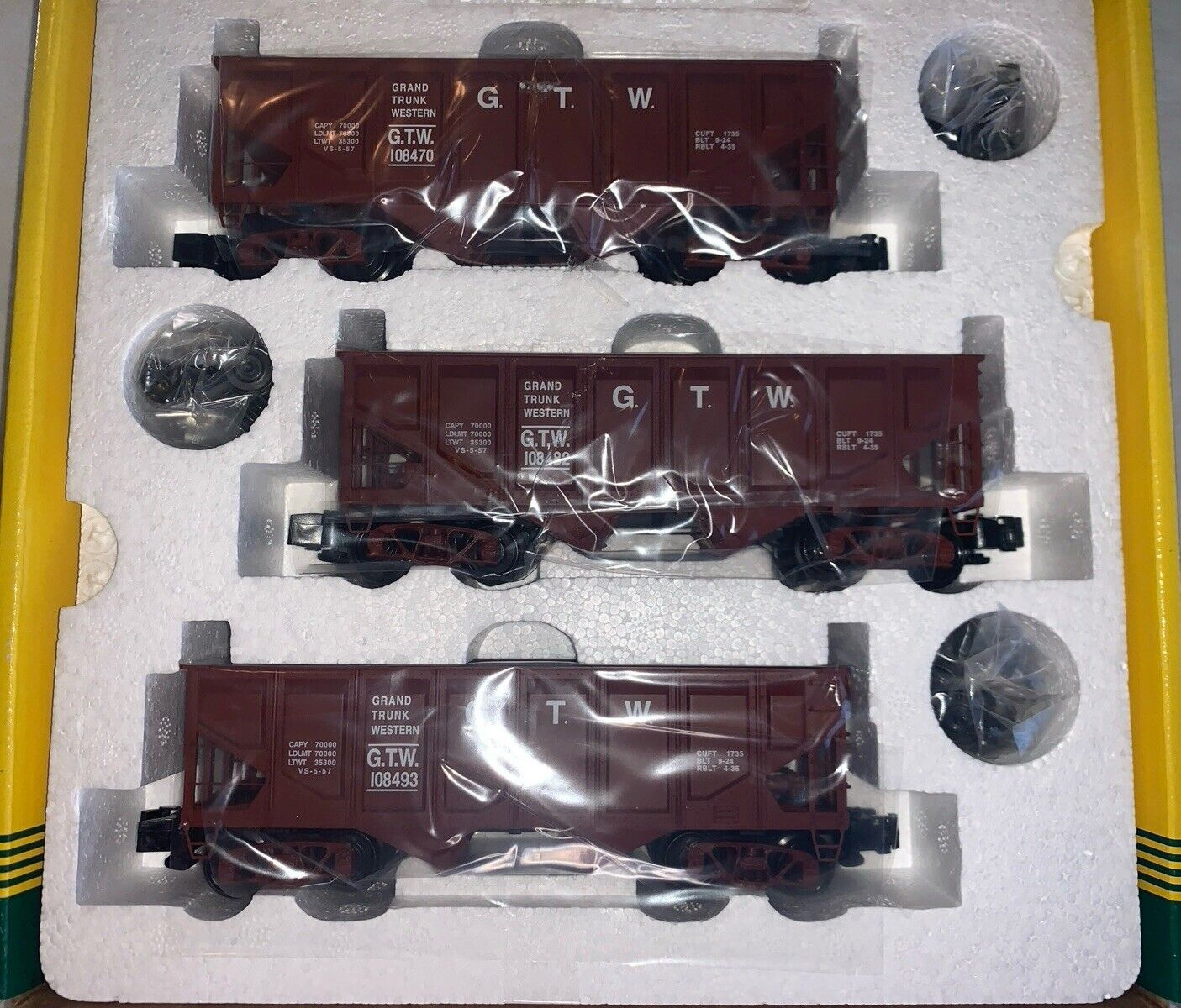 🚂 S Gauge S-Helper Service #01049 pan Hb GTW 3 Car Set #1 C-10 Brand New in OB!