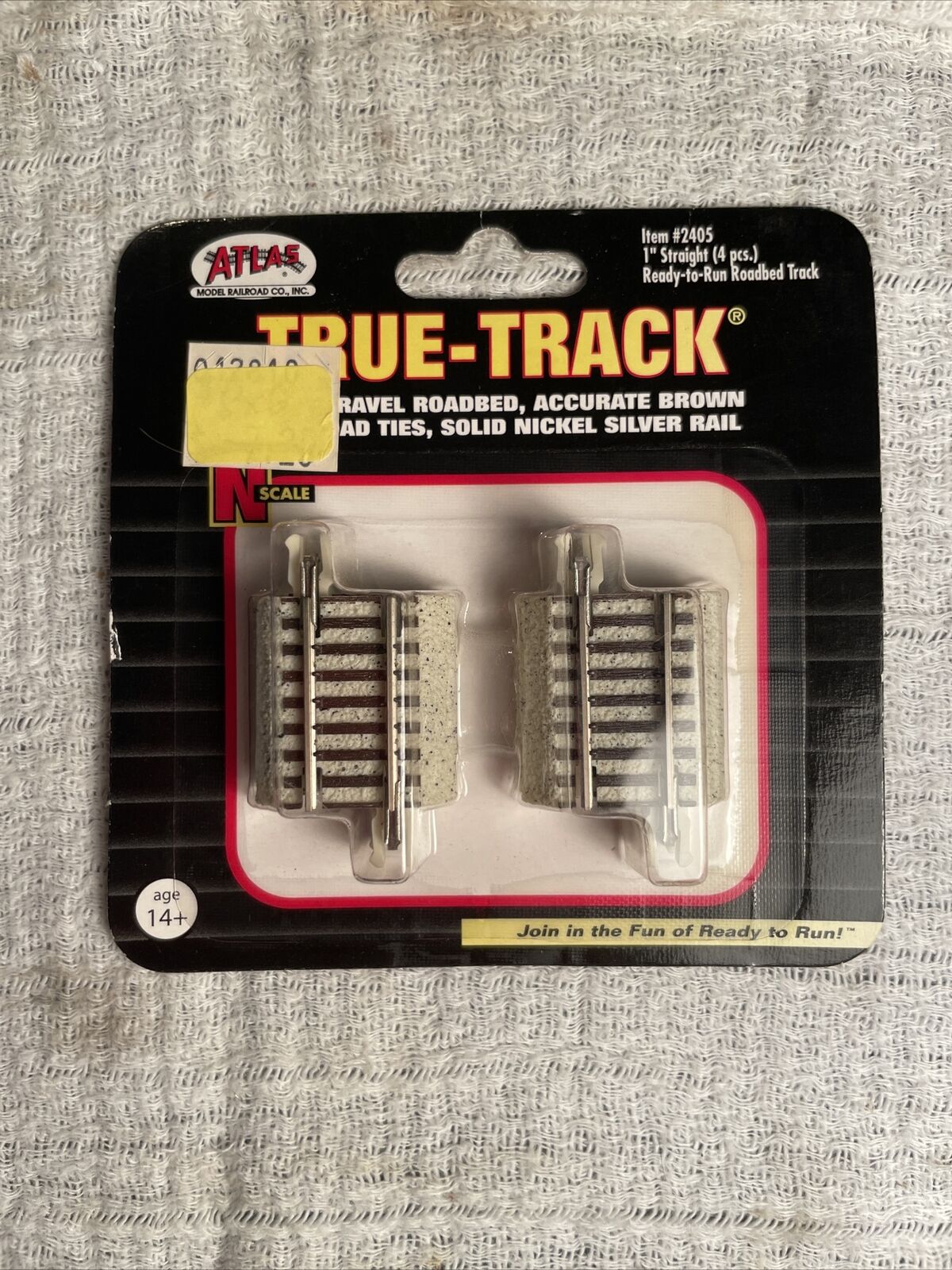 Atlas N Scale ~ New 2022 ~ True Track ~ 1” Straight - 4 Pcs ~ 2405 ~ NIB!