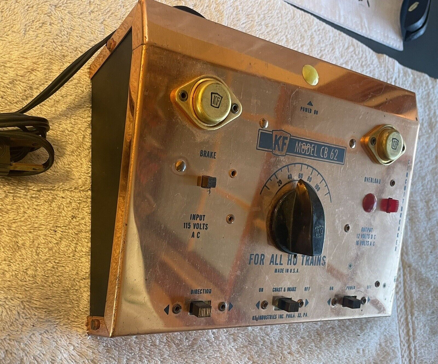 HO Scale KF CB62 Transformer. TESTED!! C-6 Very Good Condition
