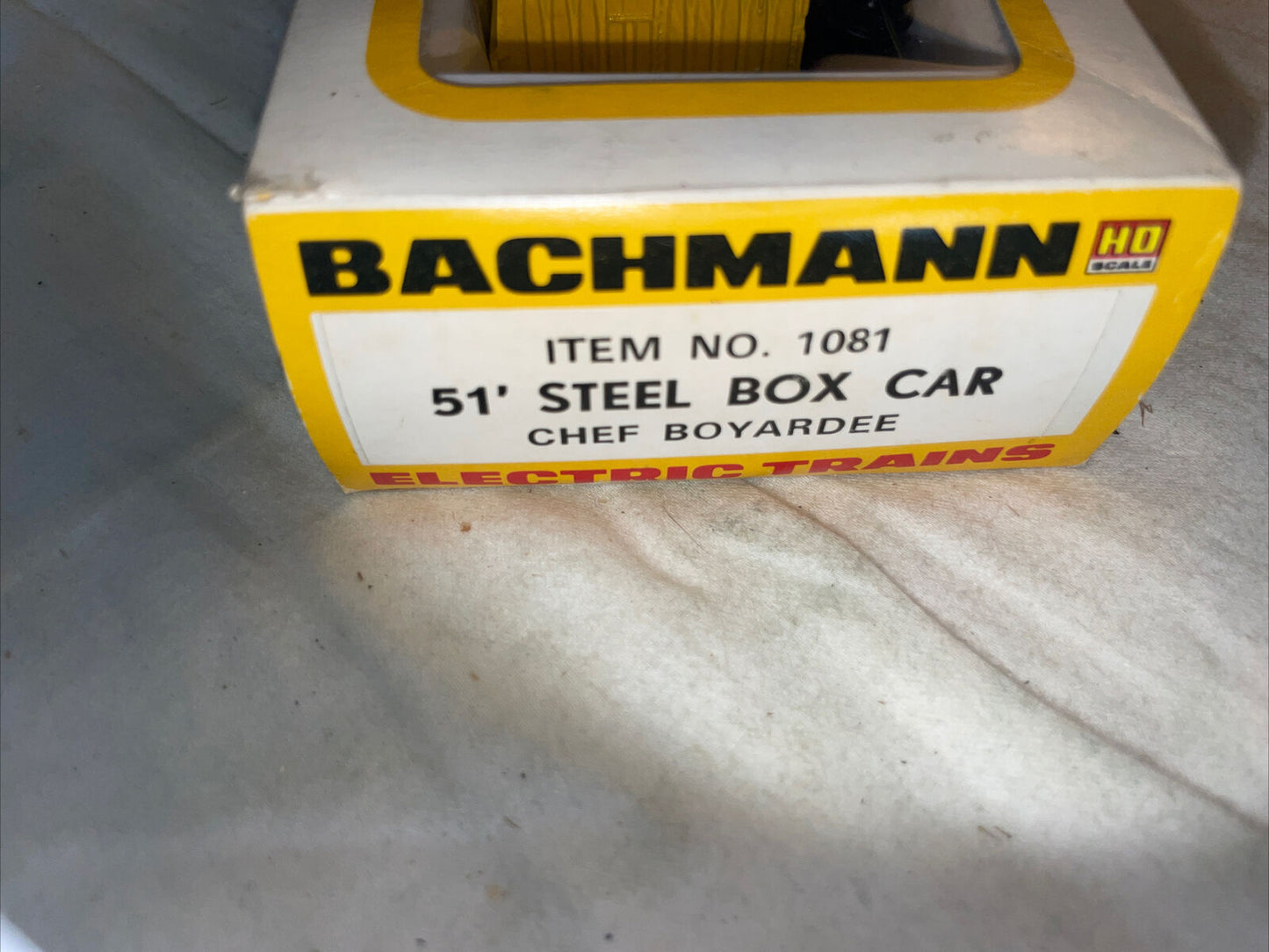 HO Scale Bachmann 1081 Chef Boyardee 51' Steel Boxcar C-8 LN in Original Box