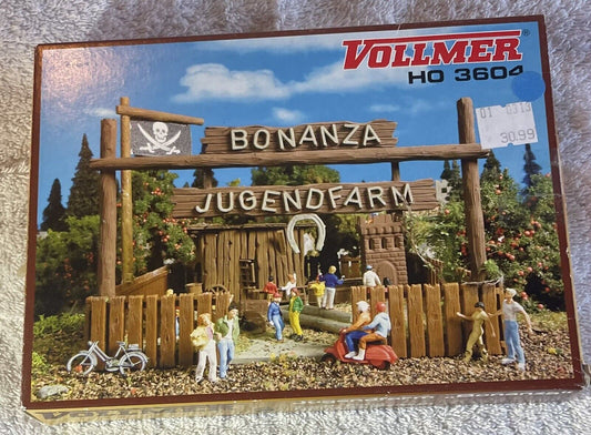 🚂 HO Scale Vollmer 3604 Youth Farm. Brand New in Original Box. C-9 Brand New