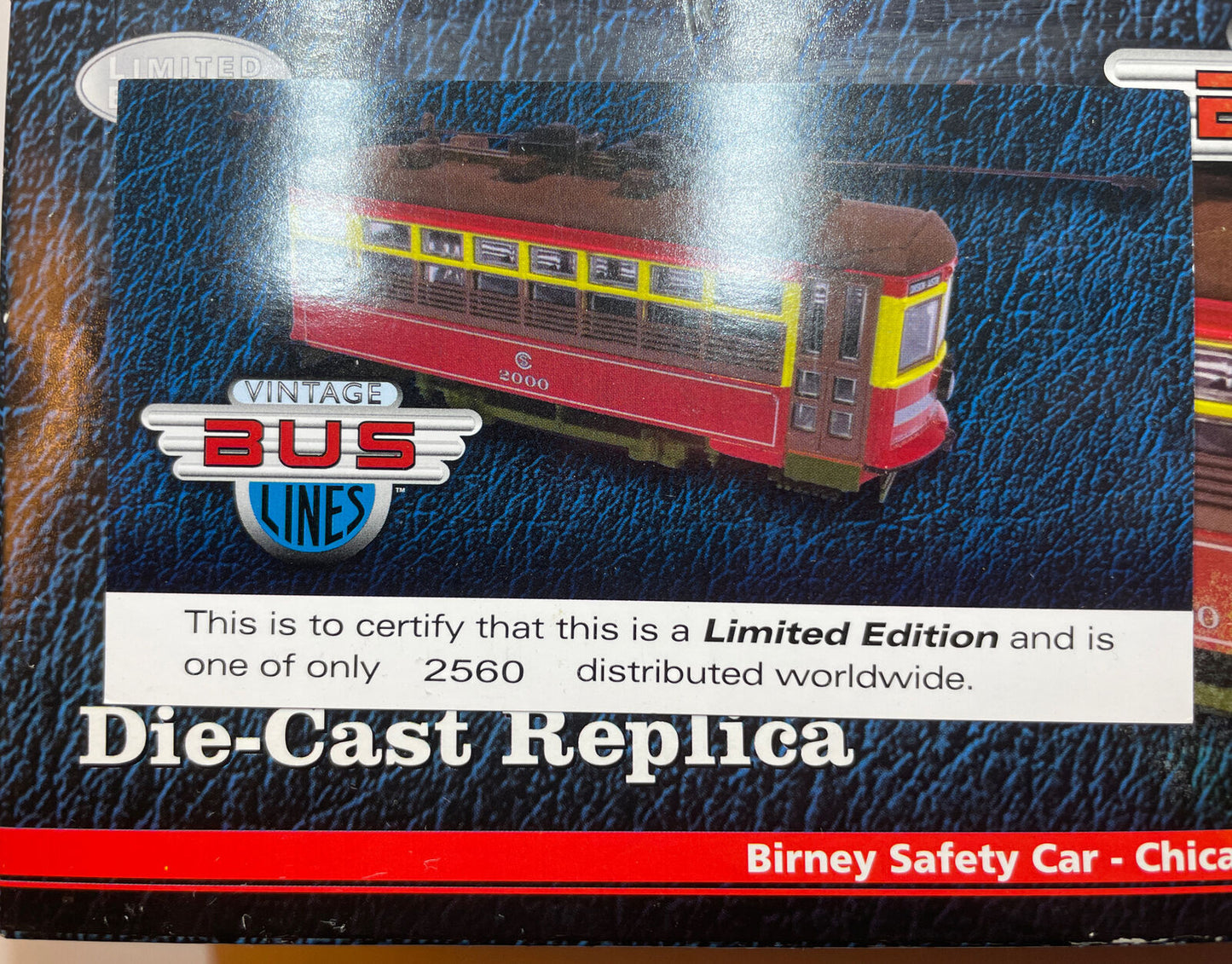 New 1/48 diecast Corgi US55206 Birney Safety Car Chicago IL destination. NIB!!!