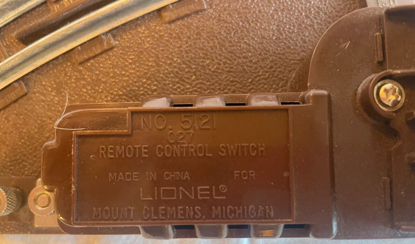 Lionel #5121 O-27 Left Switch. Tested/Serviced C-5 Good Condition