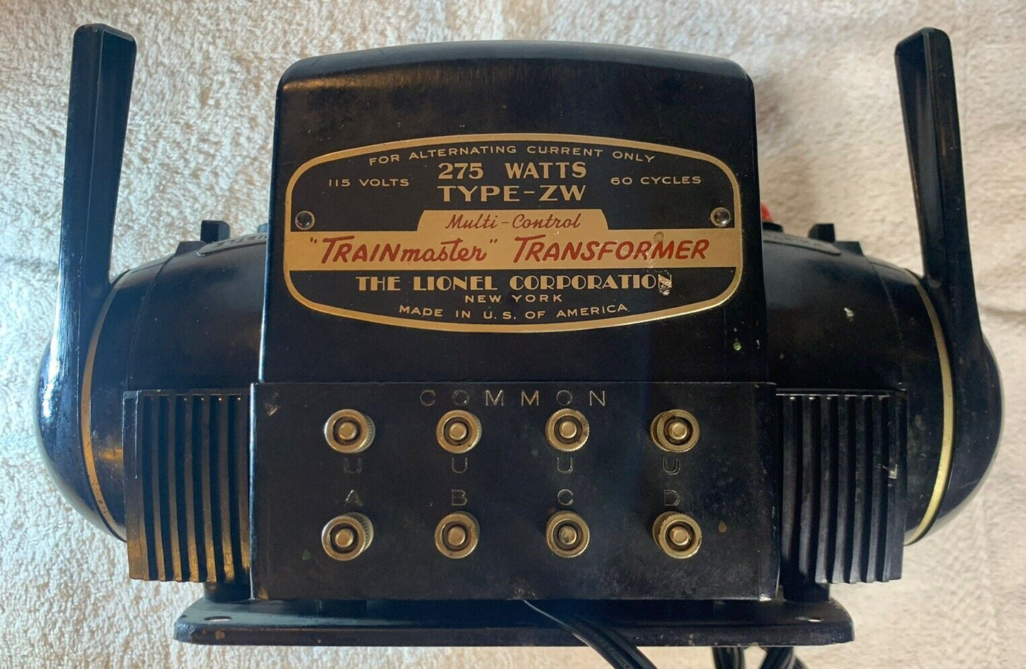🚂 Lionel ZW 275 Watt Model (R) Transformer. New Cord & Rollers! Tested! C-7