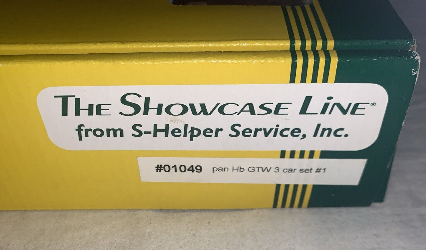 🚂 S Gauge S-Helper Service #01049 pan Hb GTW 3 Car Set #1 C-10 Brand New in OB!