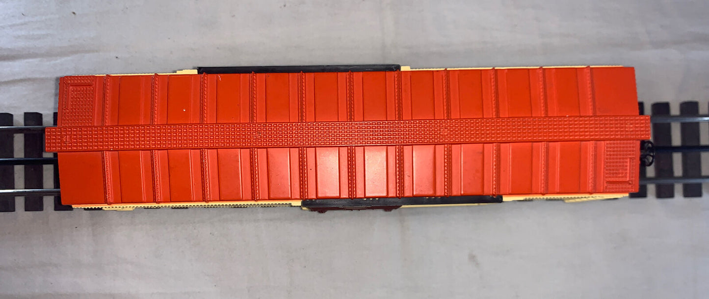 🚂 Lionel 7801 A&W Root Beer Boxcar. Orange/Cream colored C-6 Very Good. TESTED!