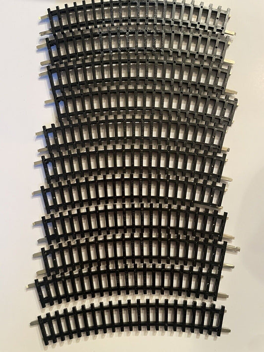 N Scale Roco 2402 11 Pieces Curved Track C-6 Very Good Condition