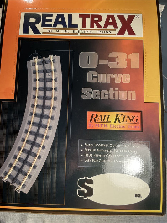 MTH 40-1002 RealTrax O31 Curved Track. Brand New!!