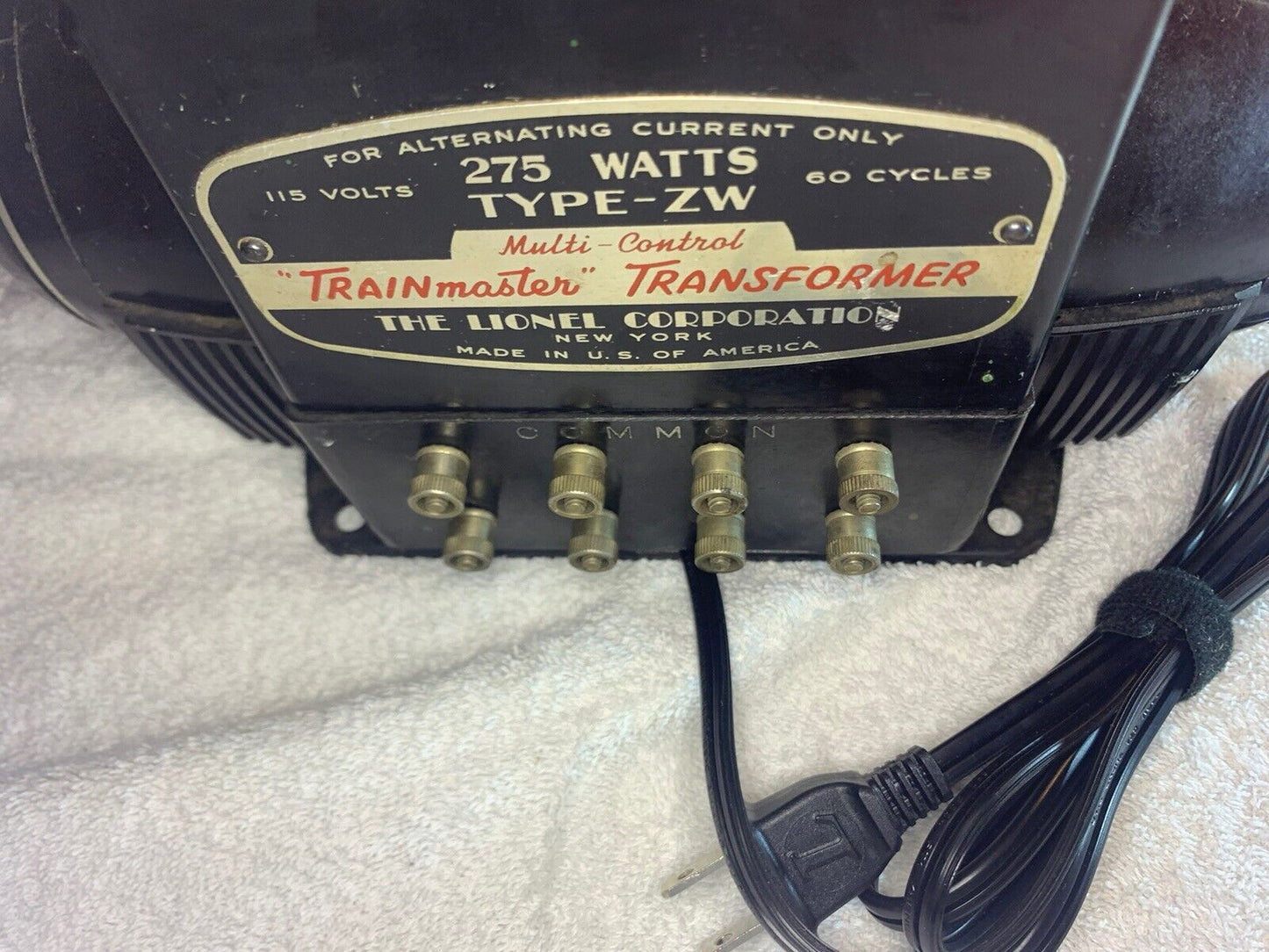🚂 Lionel ZW 275 Watt Model (R) Transformer. New Cord & Rollers! Tested! C-7