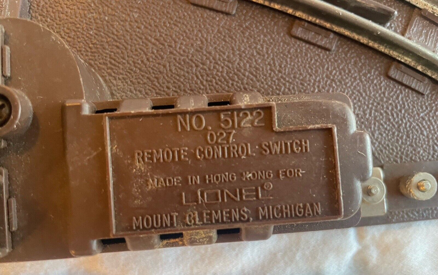 Lionel #5122 O-27 Right Switch. Tested/Serviced C-5 Good Condition