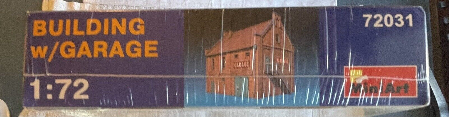 HO Scale MiniArt 72031 Buiding With Garage. Sealed / Brand New in Original Box!