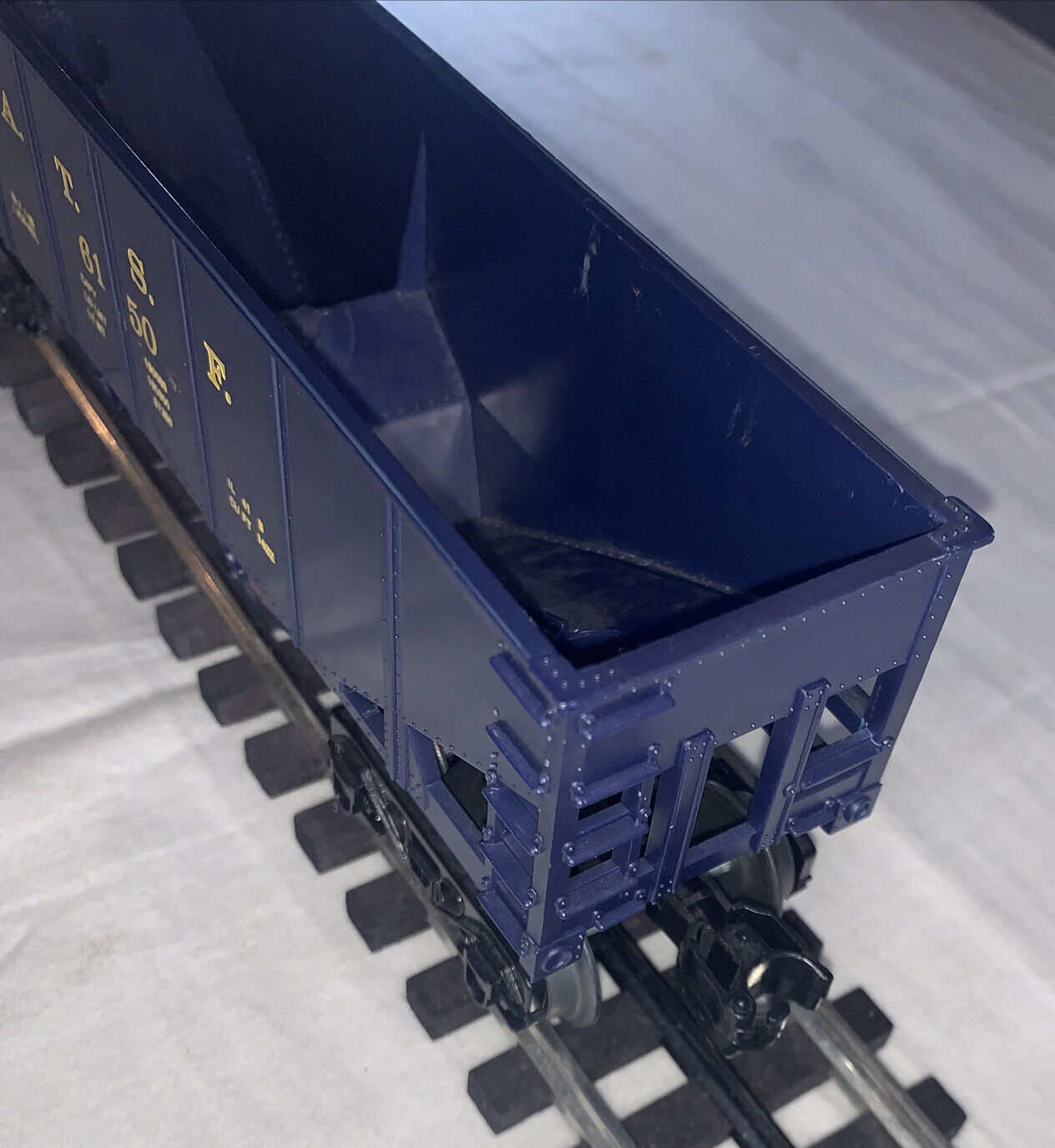 🚂 Lionel 6150 ATSF Santa Fe Hopper, Blue. C-7 Excellent Condition. TESTED!