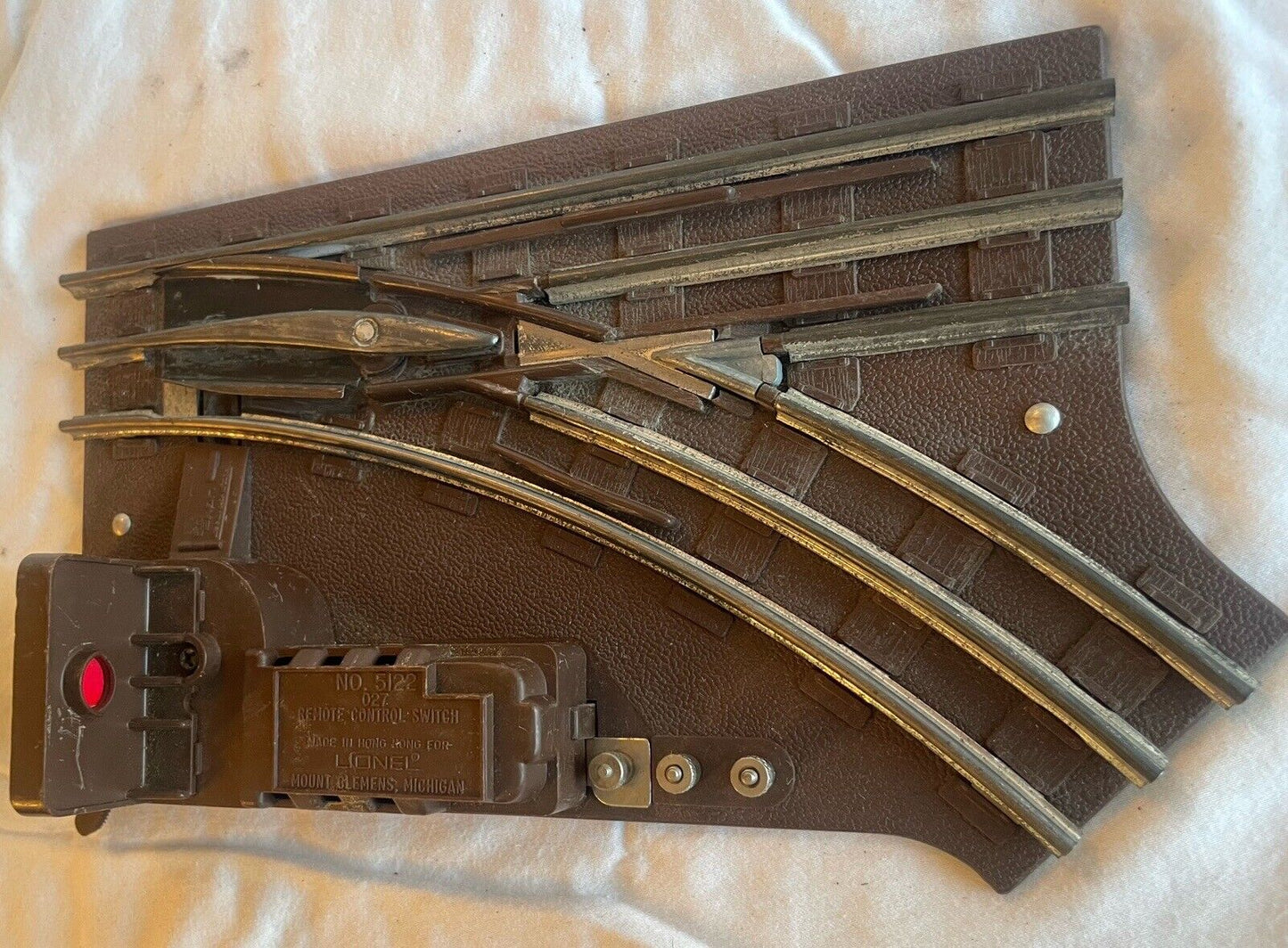 Lionel #5122 O-27 Right Switch. Tested/Serviced C-5 Good Condition